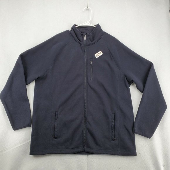 SWISS TECH Jacket Men's Long Sleeve Full Zip High Neck Outdoors Black XL - Picture 5 of 12